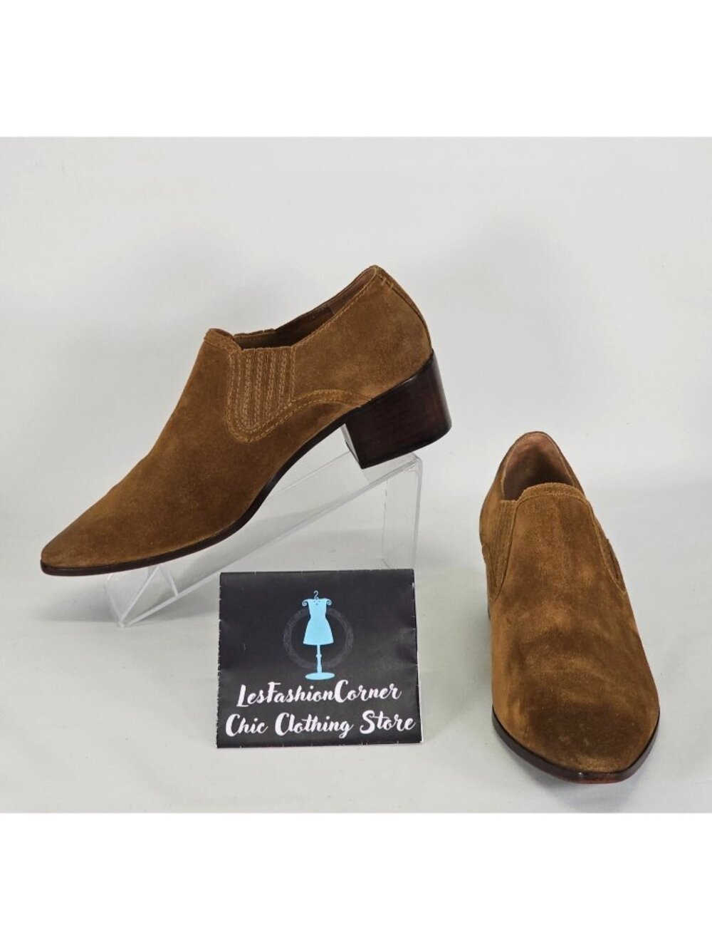 FRYE Eleanor Women's Western Suede Ankle Boots Brown Size 9 181